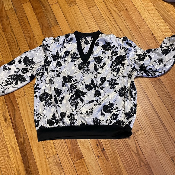 Vintage Floral Shiny Oversized Satin Poplin Coastal Coquette Western Whimsgoth - Picture 5 of 5